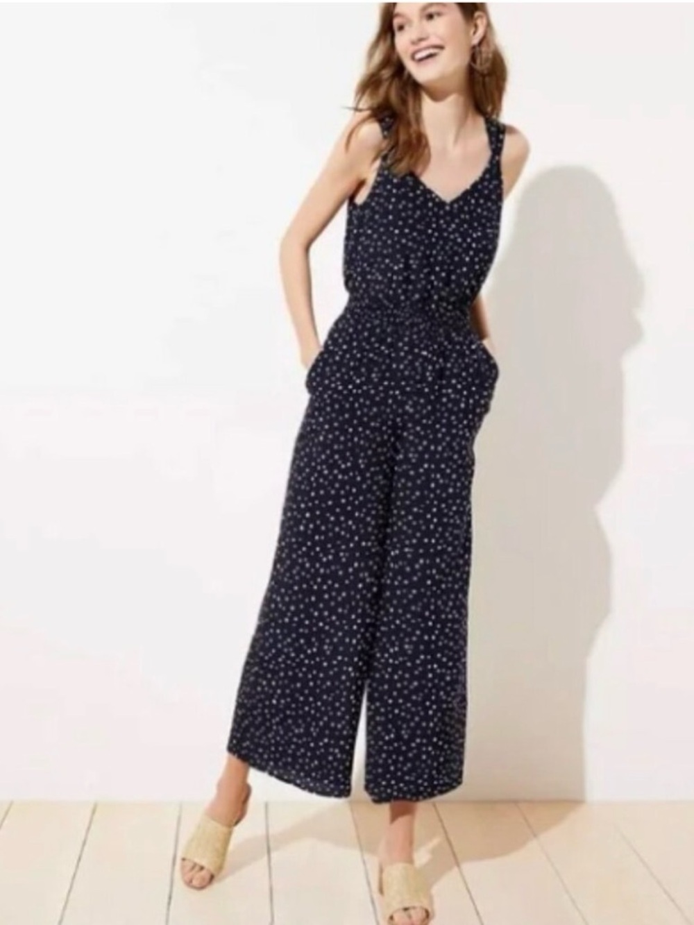 LOFT Wide Leg Jumpsuit Size 00